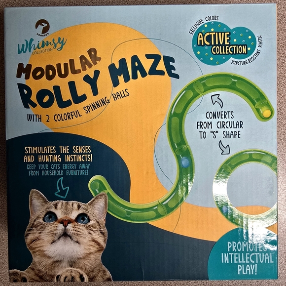 Modular Rolly Maze Cat Toy - Picture 2 of 2